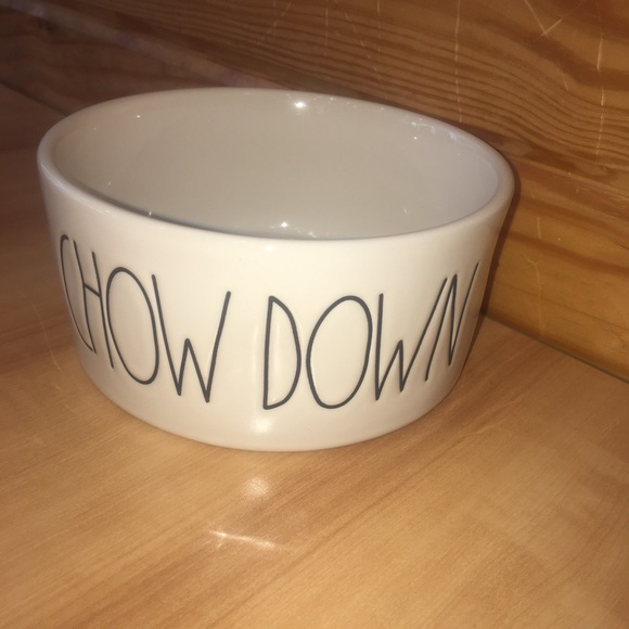 3” deep Rae Dunn Chow Down Bowl - Picture 2 of 4